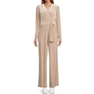 NWT Antonio Melani Miranda Long Sleeve Velvet Jumpsuit / Romper Size 12 …